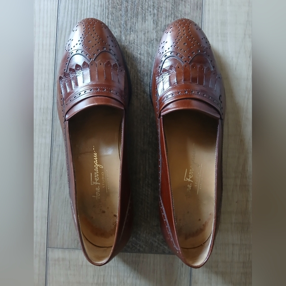 Salvatore Ferragamo loafers in Brown leather, Size 7.5 - Picture 3 of 8